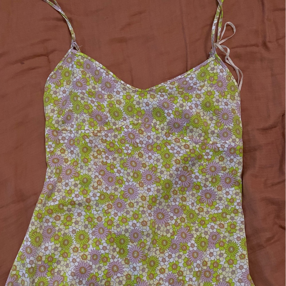 Floral Open back Midi Dress